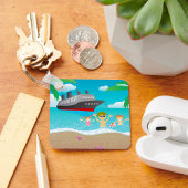 Tropical Family Beach Cruise Fun Sleutelhanger