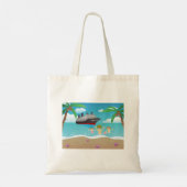 Tropical Family Beach Cruise Fun Tote Bag (Achterkant)