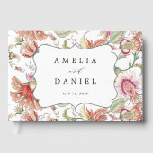 Tropical Fantasy Boho Floral Wedding Gastenboek (Voorkant)