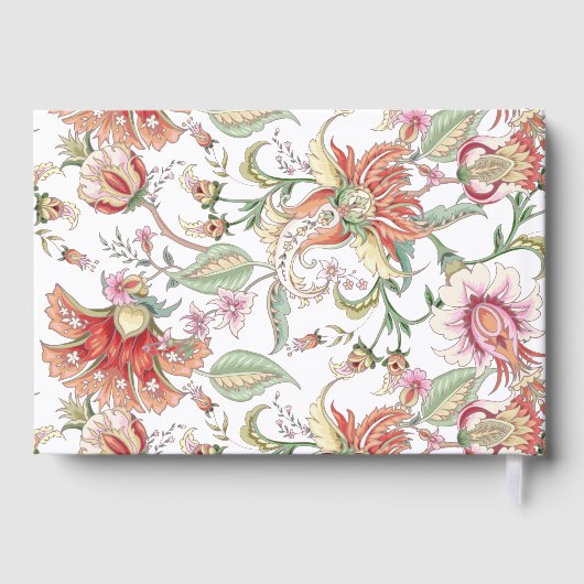 Tropical Fantasy Boho Floral Wedding Gastenboek (Achterkant)