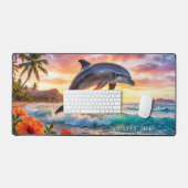 Tropical Fantasy Dolphin Sunset  Bureaumat (Keyboard & Muis)