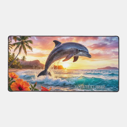 Tropical Fantasy Dolphin Sunset  Bureaumat (Voorkant)