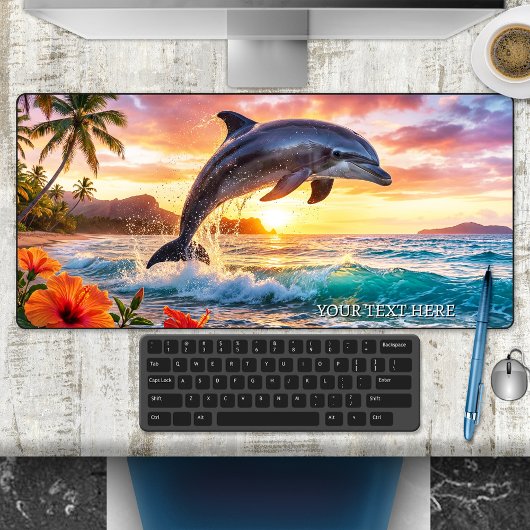 Tropical Fantasy Dolphin Sunset  Bureaumat