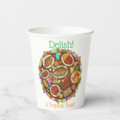 Tropical Feast Papieren Bekers (Achterkant)