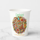 Tropical Feast Papieren Bekers (Voorkant)