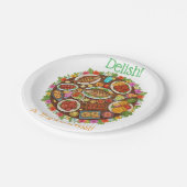 Tropical Feast Papieren Bordje (Gekanteld)