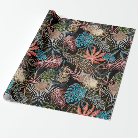 Tropical Ferns Cadeaupapier (Uitgerold)