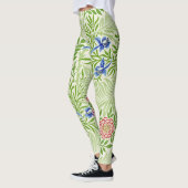 Tropical Ferns en Flowers William Morris Pattern Leggings (Links)
