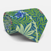 Tropical Ferns en Flowers William Morris Pattern Stropdas (Opgerold)