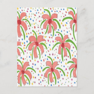 Tropical Fiesta Flowers Briefkaart