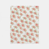 Tropical Fiesta Flowers Fleece Deken (Voorkant)