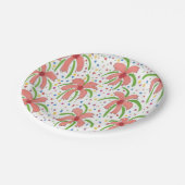 Tropical Fiesta Flowers Papieren Bordje (Gekanteld)