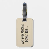 Tropical Fiji Beach Scene cd ltcna Bagagelabel (Achterkant verticaal)