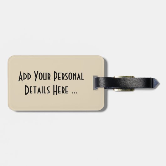 Tropical Fiji Beach Scene cd ltcna Bagagelabel (Achterkant horizontaal)