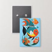 Tropical Fish Assortiment Thunder_Cove Button (Voorkant / Achterkant)