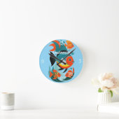 Tropical Fish Assortiment Thunder_Cove Ronde Klok (Huis)