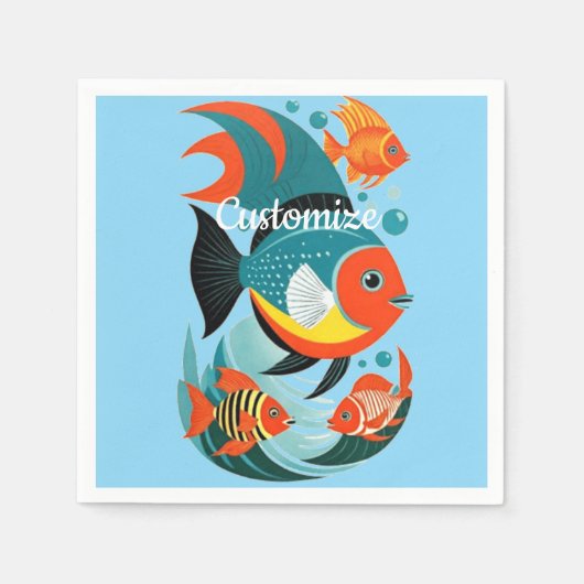 Tropical Fish Assortiment Thunder_Cove Servet (Voorkant)