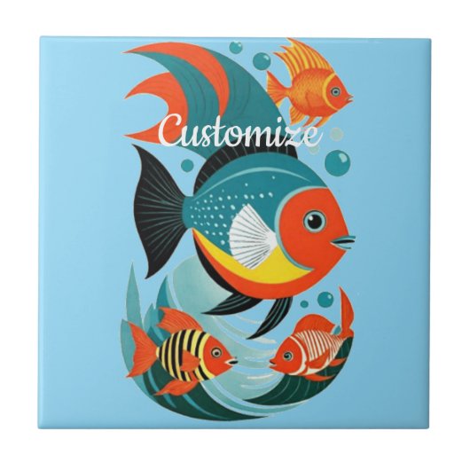 Tropical Fish Assortiment Thunder_Cove Tegeltje (Voorkant)