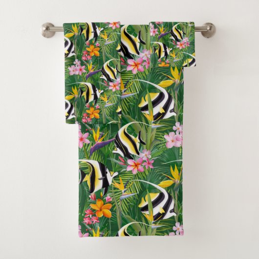 Tropical Fish Bad Handdoek (Insitu)