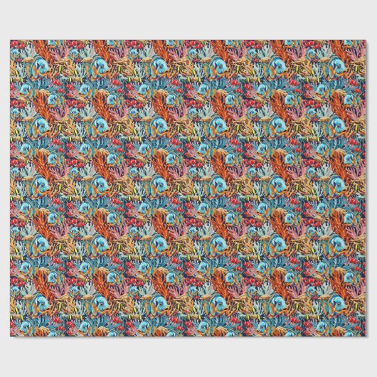 Tropical Fish Colorful Summer Vibes Cadeaupapier (Vlak)