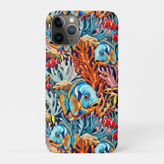 Tropical Fish Colorful Summer Vibes Case-Mate iPhone Case (Achterkant)
