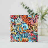 Tropical Fish Colorful Summer Vibes Kaart (Staand voorkant)
