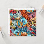 Tropical Fish Colorful Summer Vibes Kaart (Voorkant / Achterkant in situ)
