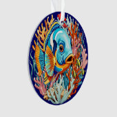 Tropical Fish Colorful Summer Vibes Ornament (voorkant)