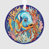 Tropical Fish Colorful Summer Vibes Ornament (achterkant)