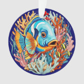 Tropical Fish Colorful Summer Vibes Ornament (voorkant)