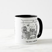 Tropical Fish Gag - Grappige Cartoon op een Mok (Voorkant rechts)