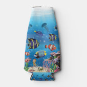 Tropical Fish swimming Seabed Flesjeskoeler (Voorkant)