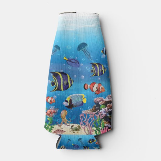 Tropical Fish swimming Seabed Flesjeskoeler (Voorkant)