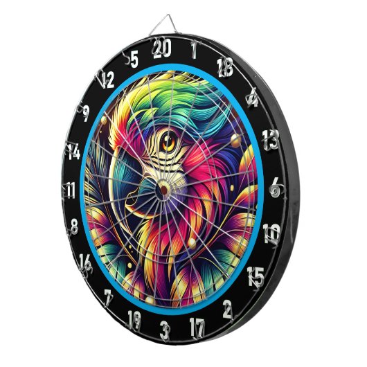 Tropical Flair Parrot Dartboard Adventure Dartbord (Voorkant Rechts)
