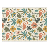 Tropical Flamingo and Palm Tree Pattern Tafelkleed (Voorkant (Horizontaal))
