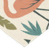 Tropical Flamingo and Palm Tree Pattern Tafelkleed (Gekanteld)