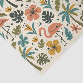 Tropical Flamingo and Palm Tree Pattern Tissuepapier (Detail)