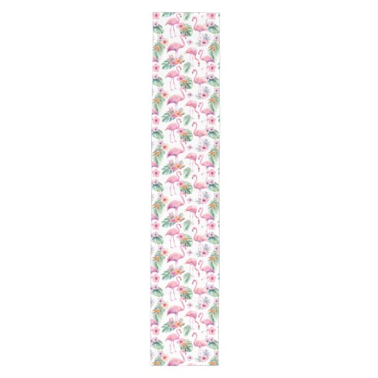 Tropical Flamingo Baby Shower Table Runner Medium Tafelloper (Voorkant)