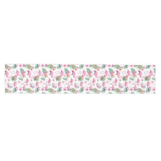 Tropical Flamingo Baby Shower Table Runner Medium Tafelloper (Horizontaal)