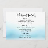 Tropical Flamingo Bachelorette Weekend Uitnodiging (Achterkant)