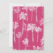 Tropical Flamingo Florida Beach Kerstmis Feestdagenkaart (Achterkant)