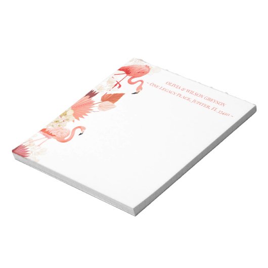 Tropical Flamingo Notitieblok (Linkerzijde)