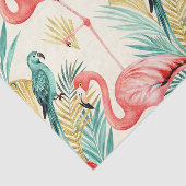 Tropical Flamingo Parrot Jungle Tissuepapier (Detail)