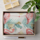 Tropical Flamingo Parrot Jungle Tissuepapier (Geschenk)