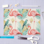 Tropical Flamingo Parrot Jungle Tissuepapier (Craft)