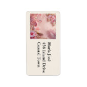 Tropical Flamingo Quinceañera, custom Etiket (Voorkant)