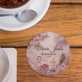 Tropical Flamingo Quinceañera, custom Kartonnen Onderzetters