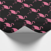 Tropical Flamingo Trendy Cadeaupapier (Hoek)