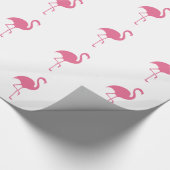 Tropical Flamingo Trendy Cadeaupapier (Hoek)