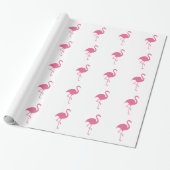 Tropical Flamingo Trendy Cadeaupapier (Uitgerold)
